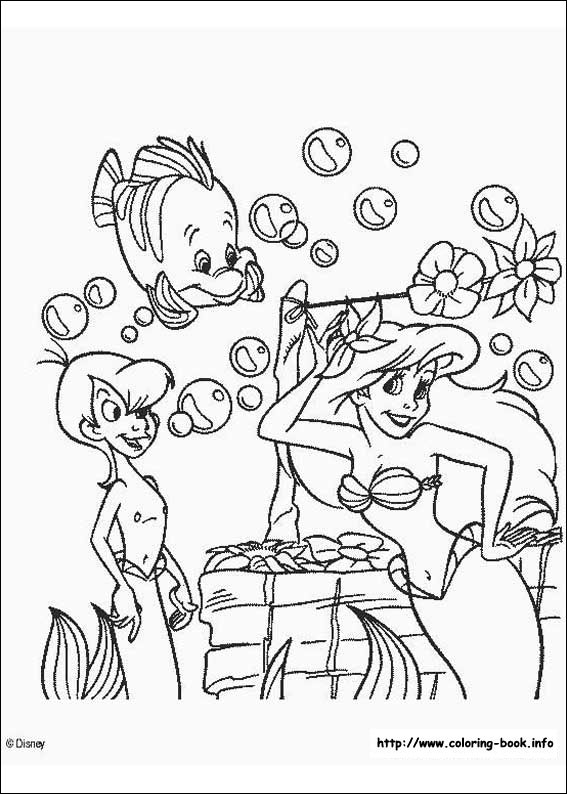 The Little Mermaid coloring picture